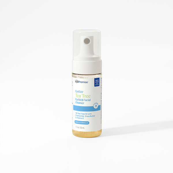 EyePromise Tea Tree Cleanser bottle on a white background