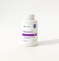 EyePromise Restore supplement bottle on a white background