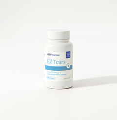 EyePromise EZ Tears supplement bottle on a white background