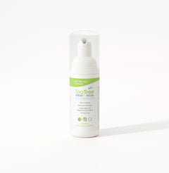 EyeEco Tea Tree age-defying facial cleanser bottle on a white background