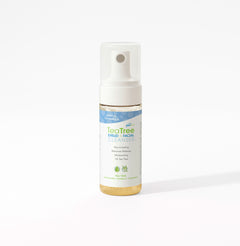 EyeEco Tea Tree gentle facial cleanser bottle on a white background
