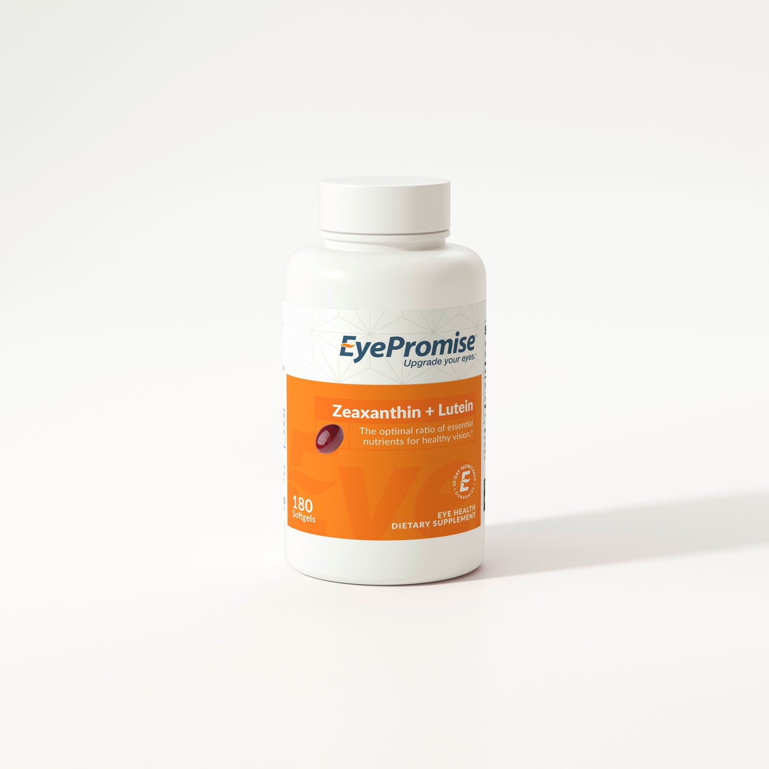 EyePromise Zeaxanthin + Lutein dietary supplement bottle on a white background