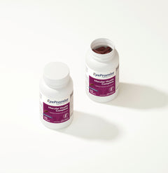Two bottles of EyePromise Macular Health Complex on a white background