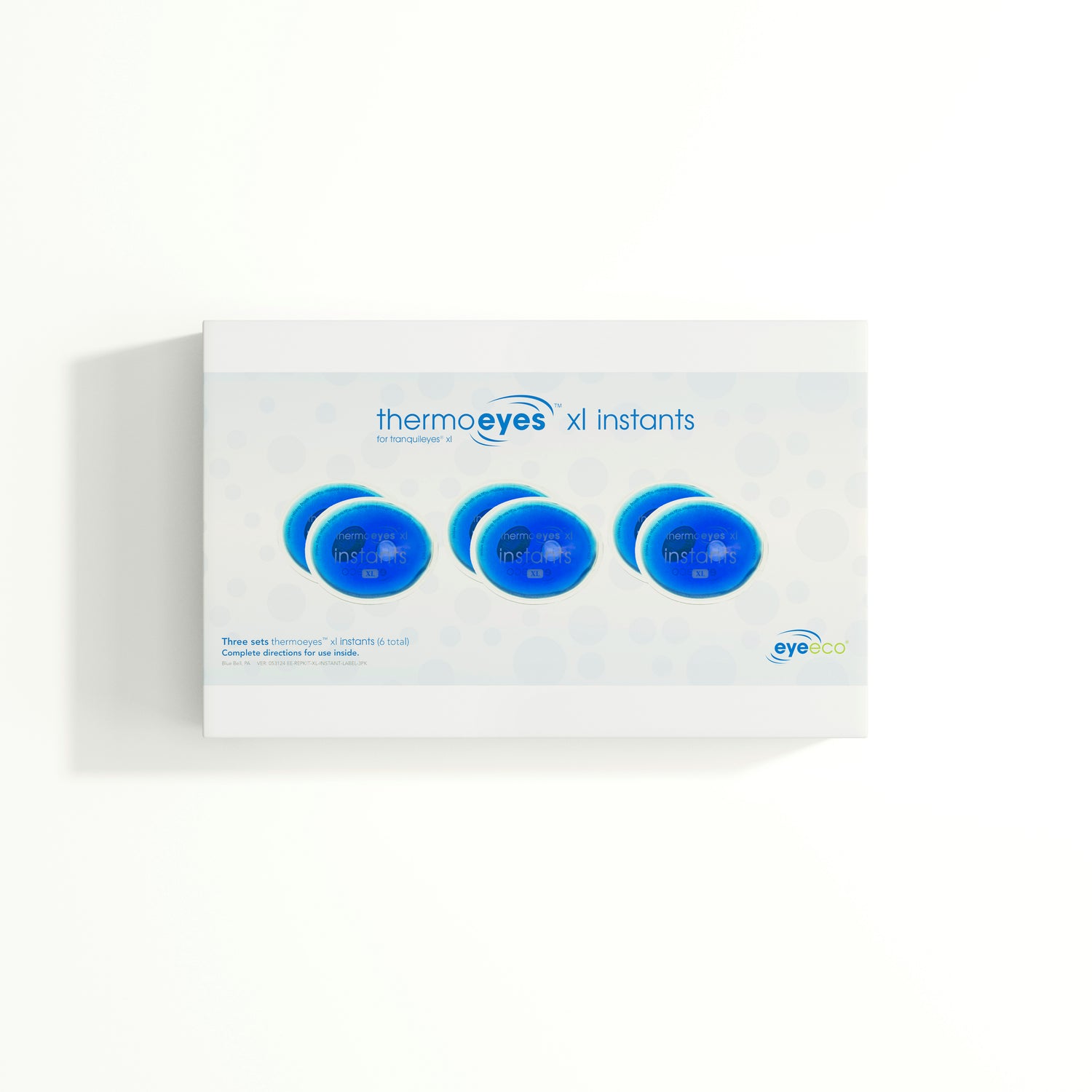 Thermoeyes XL Instants box on a white background